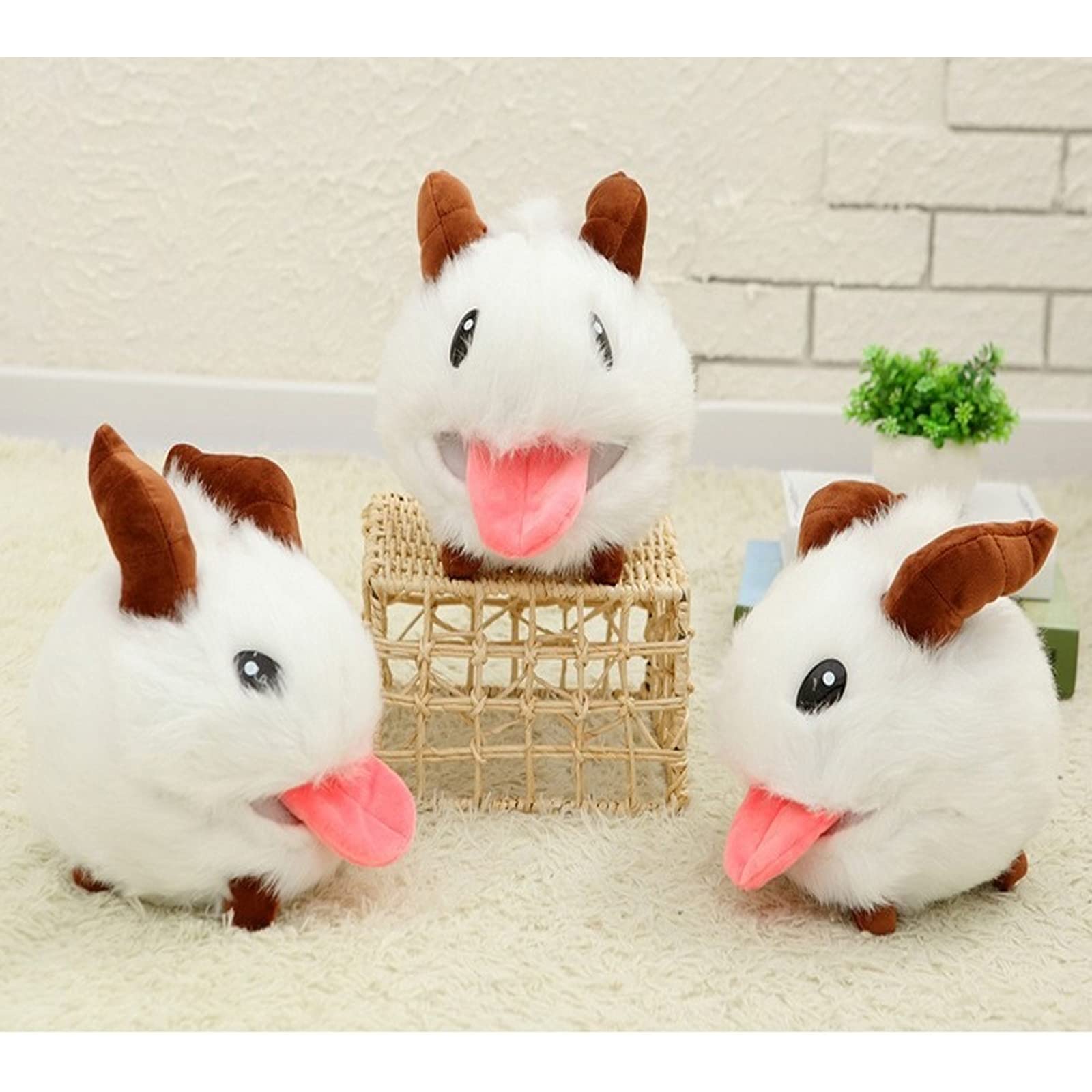 Cute Poro Plush Toy - Soft Stuffed Animal Doll for Kids, Ice Festival Collectible, Home & Bedroom Decor, Perfect Gift for Children - Great for Cuddling, Playtime, and Themed Parties