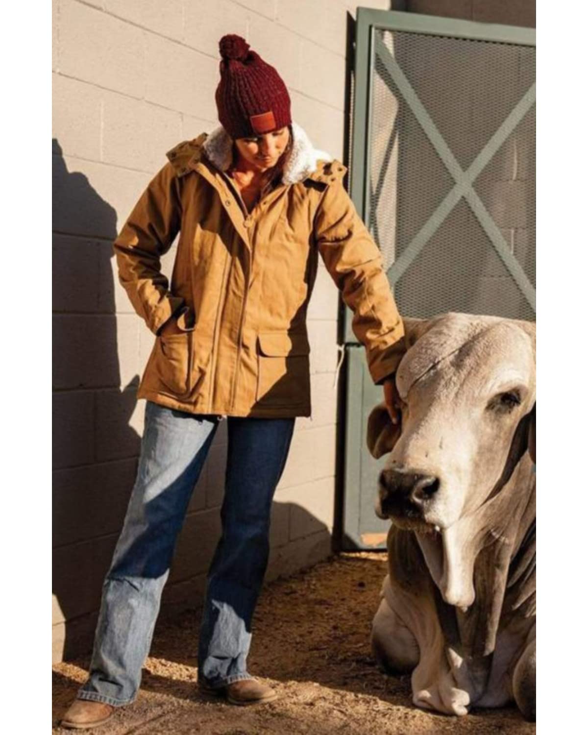 OUTBACK TRADING Women's Juniper Cotton Berber Lined Long Sleeve Jacket - Water-Resistant Outdoor Casual Coat for Hiking, Camping & Fall Fashion