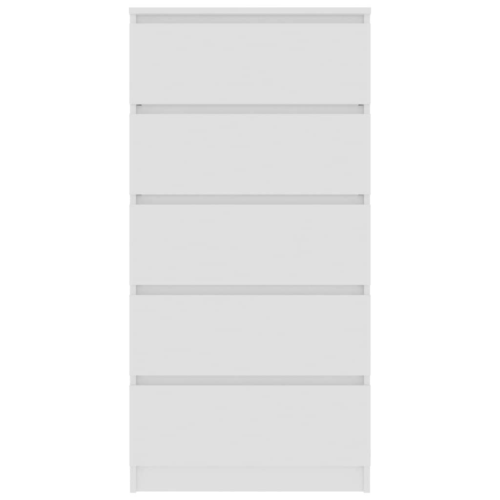 Estink 5-Drawer Makeup Organizer - White 60x35x121cm Storage Cabinet for Cosmetics | Perfect for Bedroom, Bathroom & Dorm Room Organization