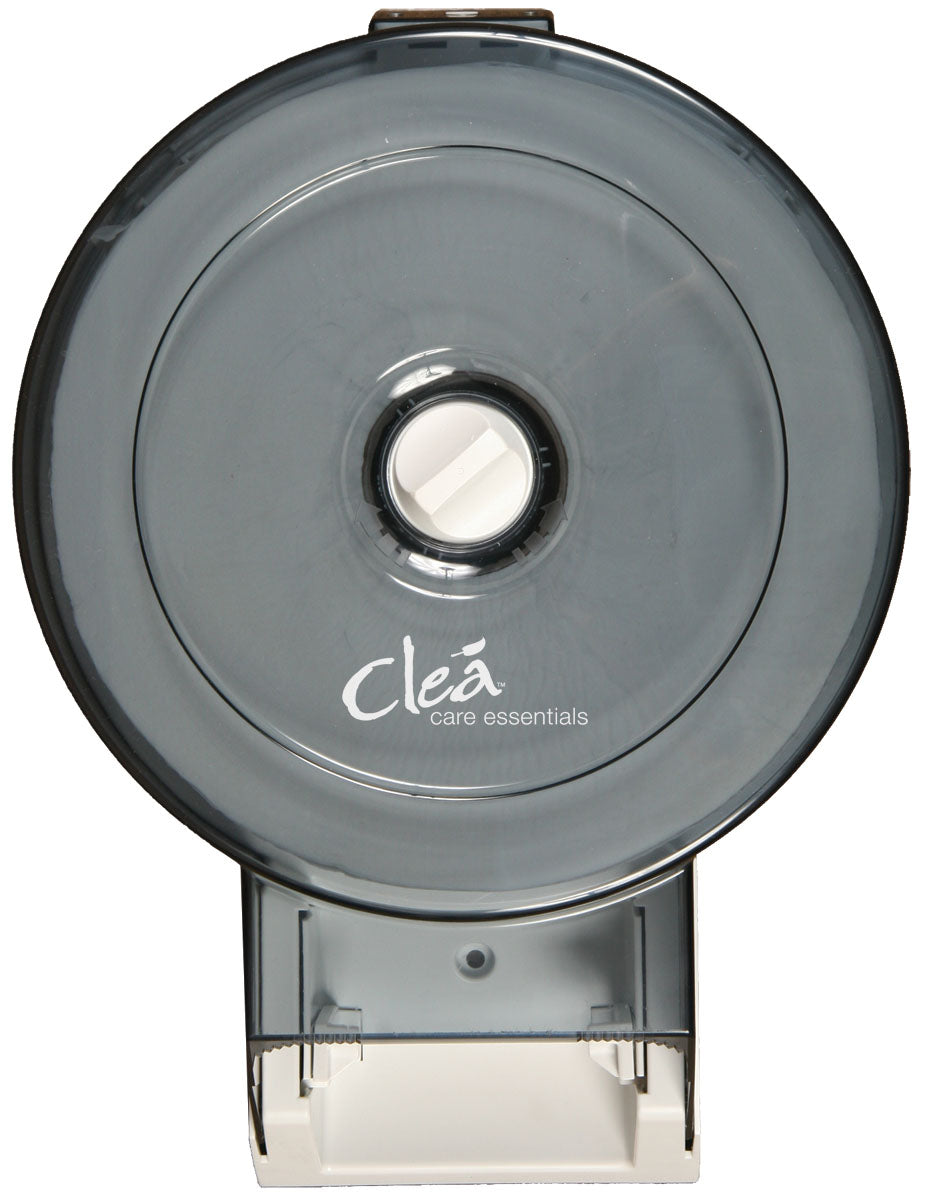 Clea Single Roll Tissue Dispenser - Compact Paper Towel Holder for Kitchen, Bathroom & Office | Wall-Mounted or Countertop Use