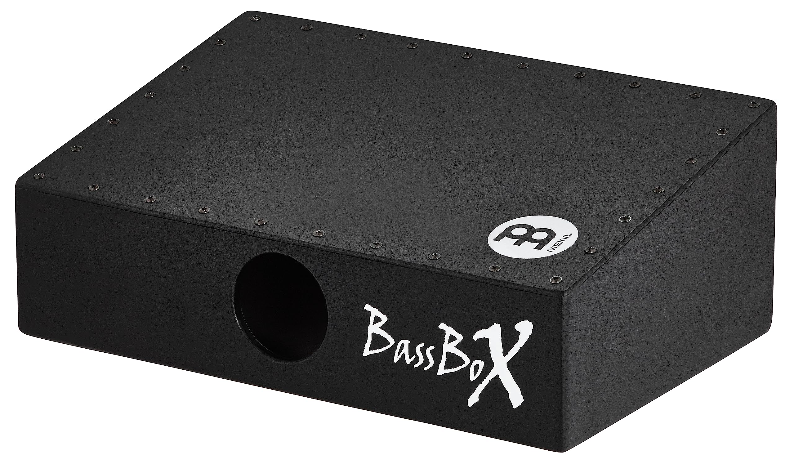 Meinl Percussion BASSBOX Acoustic Cajon Stomp Box with L-Shaped Beater - Professional Hand Drum for Musicians & Performers | Perfect for Live Shows, Studio Recording & Percussion Practice (Black)