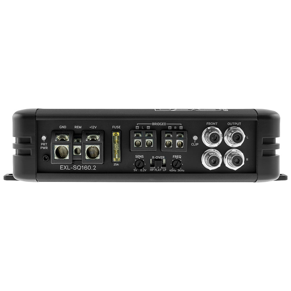 EXL Full Range Class D 2 Channel Car Amplifier 320W RMS - Powerful Audio for Cars, Trucks & Marine Boats