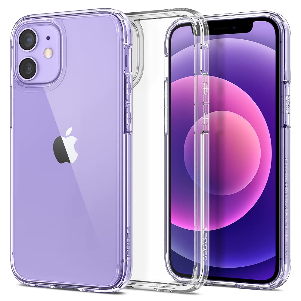 Spigen Ultra Hybrid Crystal Clear Case for Apple iPhone 12 Mini (2020) - Shockproof & Scratch-Resistant Protective Cover | Perfect for Everyday Use, Outdoor Activities & Travel Protection