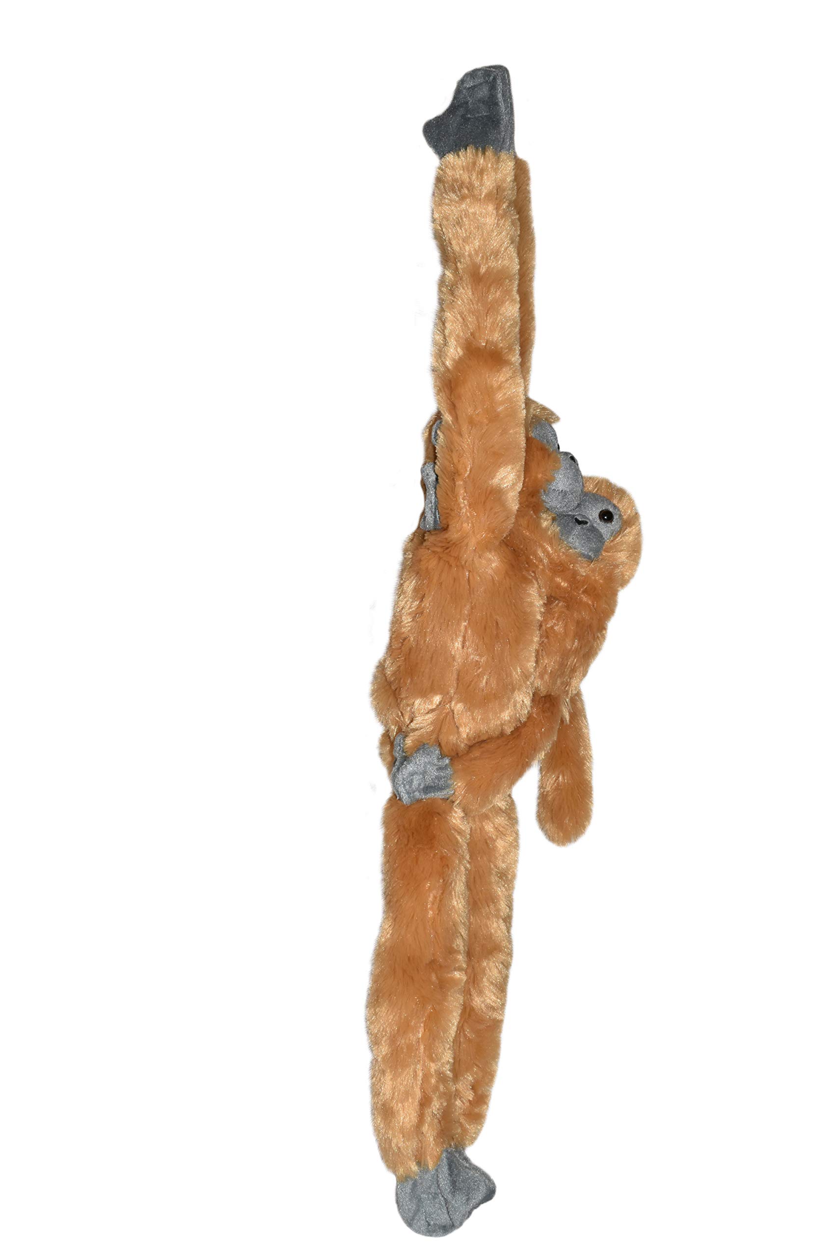 Wild Republic Common Langur with Baby Plush - 20 Inch Hanging Monkey Stuffed Animal Toy, Soft Cuddly Gift for Kids | Perfect for Nursery Decor, Birthday Presents & Wildlife Education