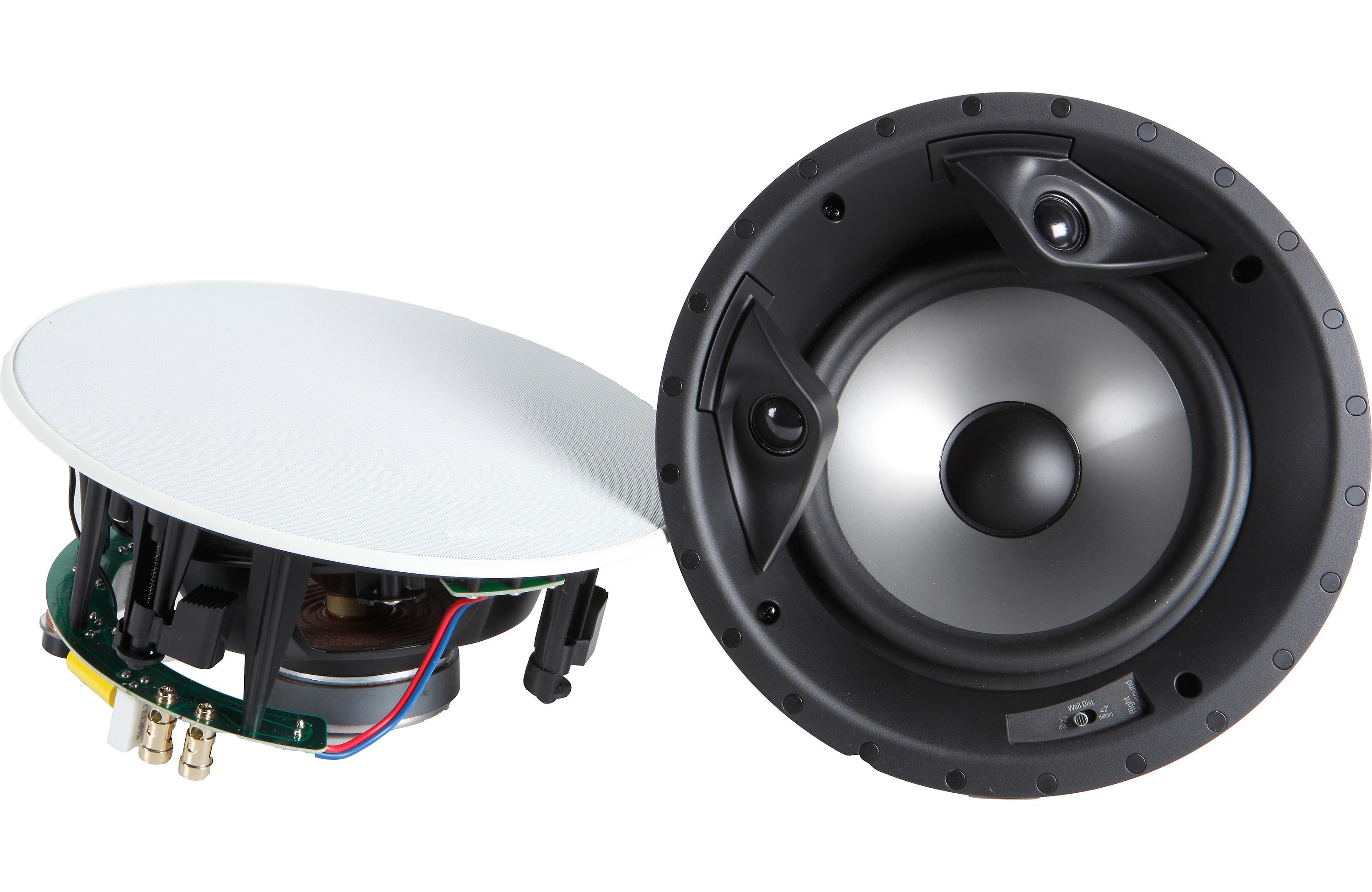 Polk Audio 80 F/X RT Vanishing Series 2-Way Surround Sound Speakers (Pair) - Perfect for Home Theater Systems and Immersive Audio Experience