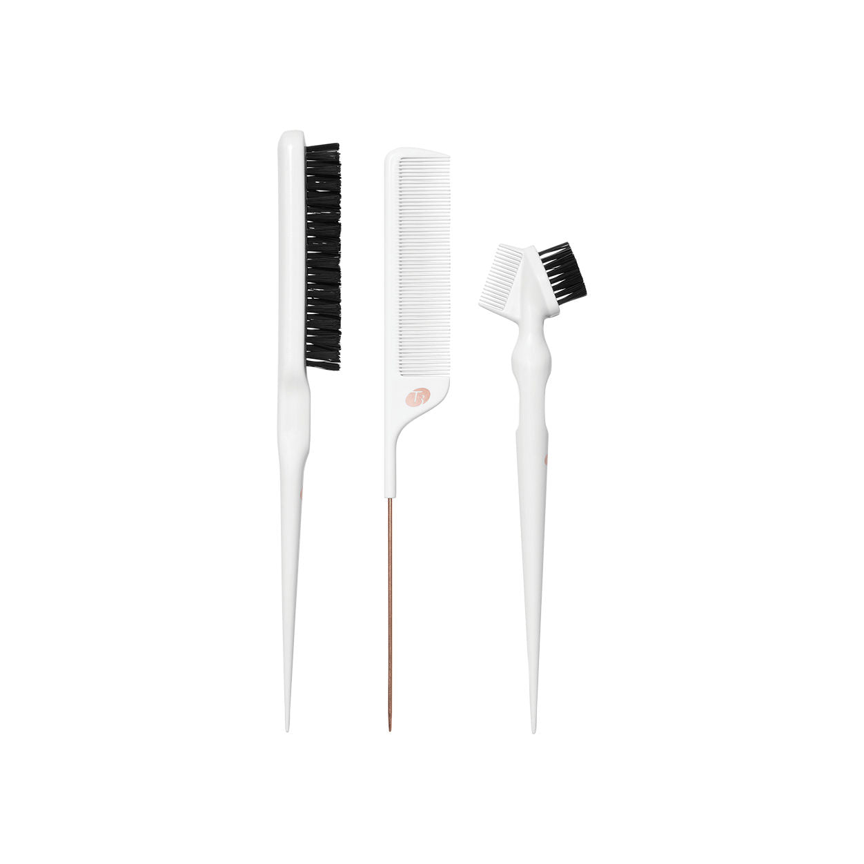 Professional 3-Piece Detail Brush Set for Precise Styling - Perfect for Makeup Artists, Hair Stylists & DIY Beauty Enthusiasts