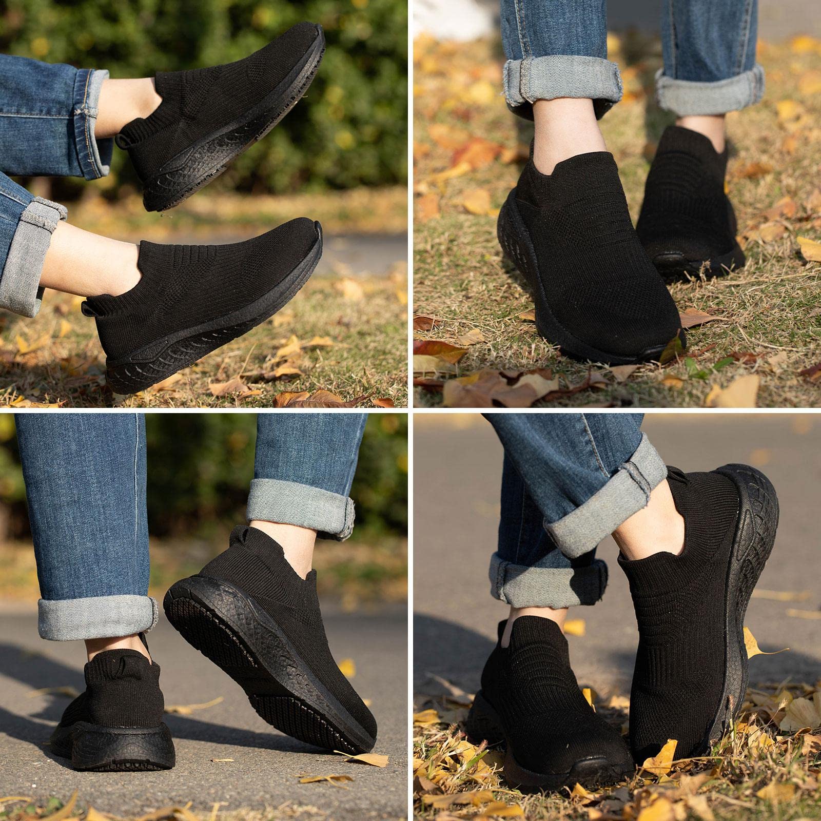Non-Slip Work Shoes for Women - Chef & Nurse Slip-Ons for Comfort