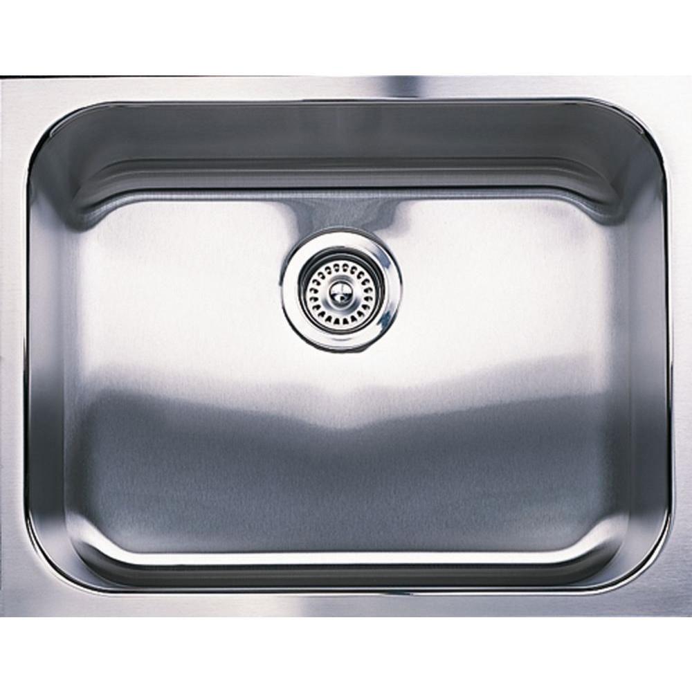 Premium Blanco Spex Undermount 23-inch Stainless Steel Single Bowl Kitchen Sink (0 Hole) - Model 296169 | Ideal for Modern Kitchens, Restaurant Prep Areas & Home Renovations