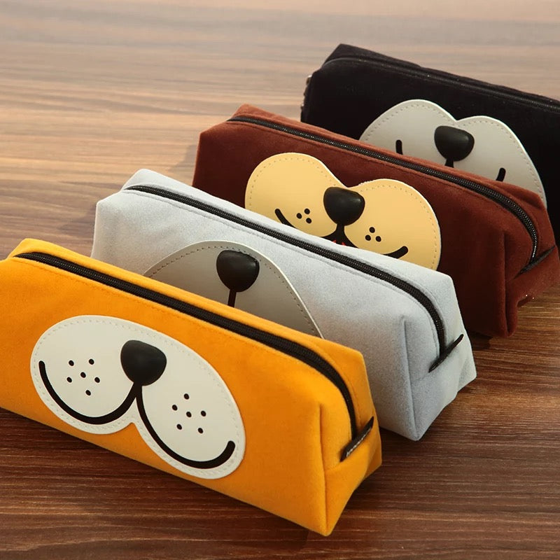 Cute Dog Face Pen Holder - Pencil Pouch for School, Office & Travel - Perfect for Organizing Pens, Pencils & Art Supplies