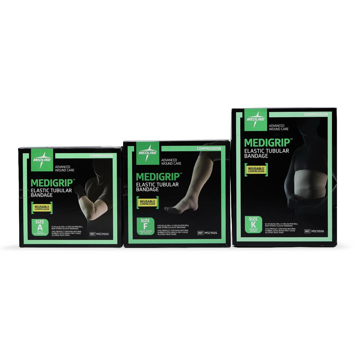 Medigrip Elasticated Tubular Bandage - Breathable Support Bandage for Arms, Legs & Joints (Various Sizes) - Ideal for Sports Injuries, Post-Surgery Recovery & Swelling Relief