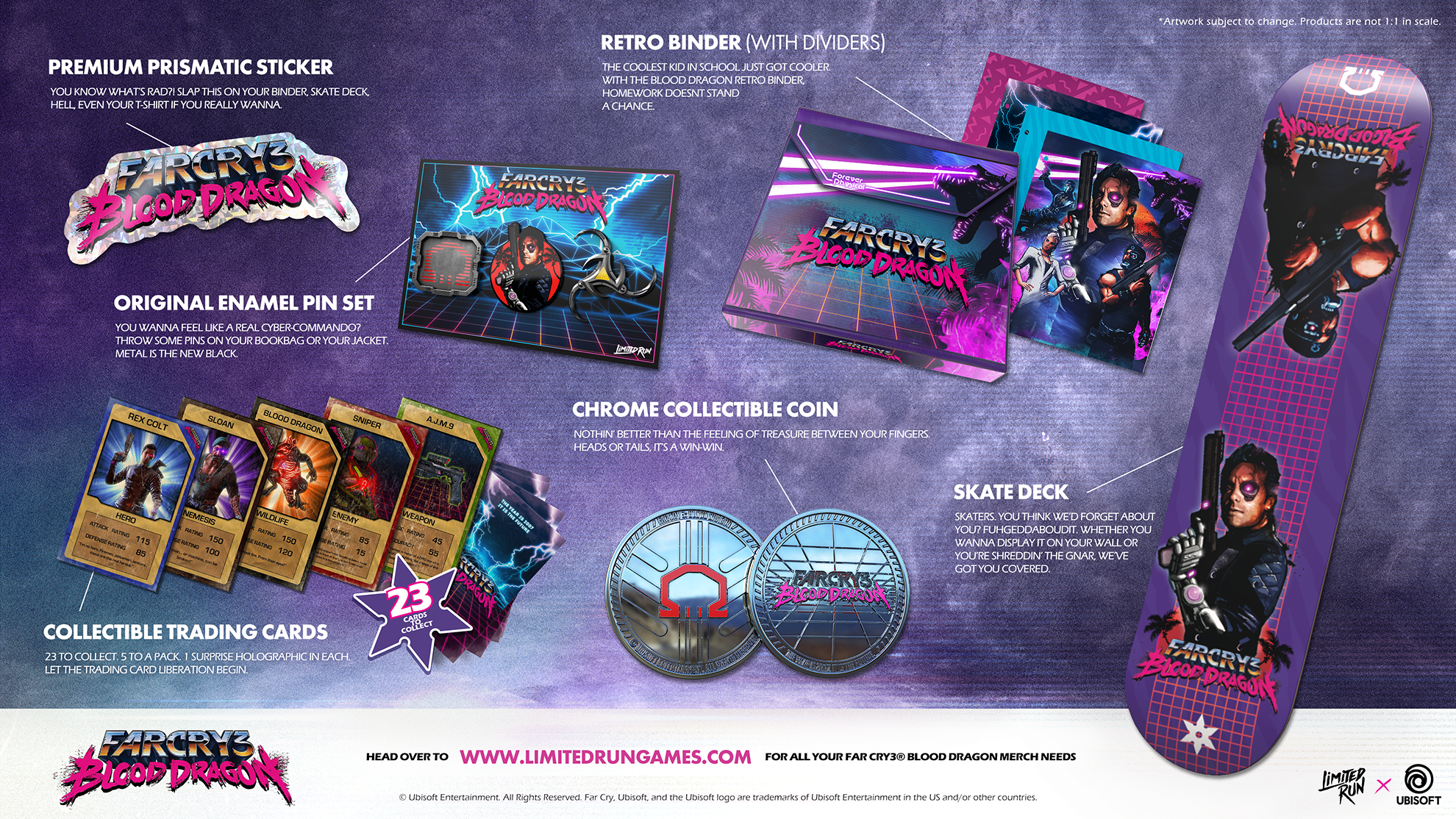 Far Cry 3 Blood Dragon Trading Cards - Limited Edition Collectible Card Set for Video Game Fans & Collectors - Perfect for Gaming Displays, Gift Giving & Trading Card Collections