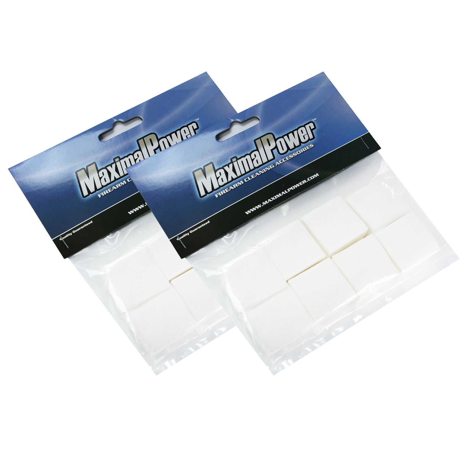 MaximalPower 1 1/8 Inch Non-Woven Gun Cleaning Patches - 100 Count for .220 to .270 Caliber Firearms | Perfect for Rifle, Pistol & Shotgun Maintenance | Range, Hunting & Home Gun Care Accessories