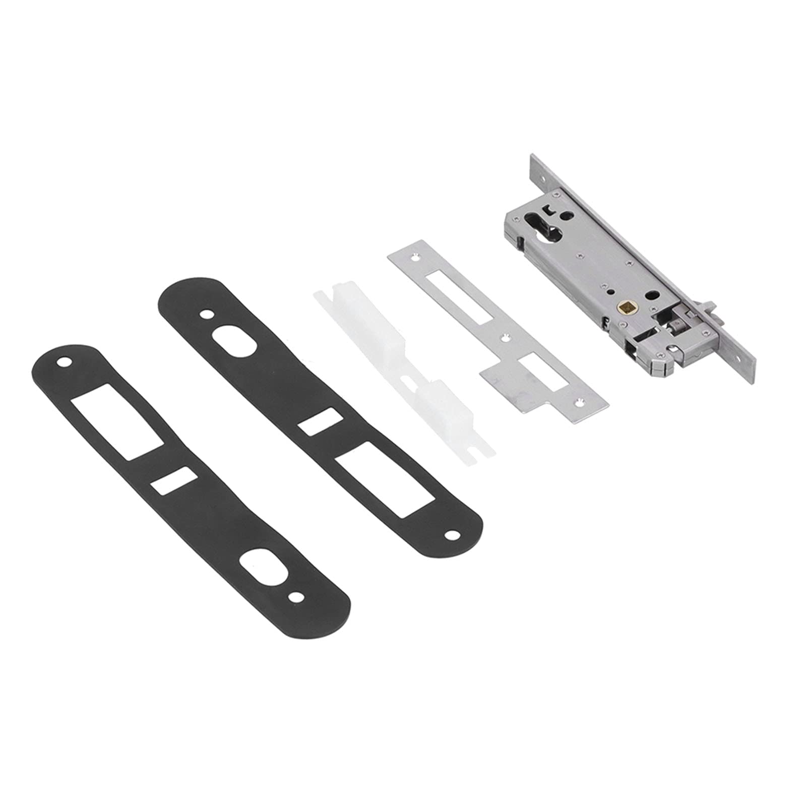 Smart Keyless Entry Door Lock - Outdoor Sunproof Villa Security Lock with Key, Broken Bridge Aluminum & Wrought Iron Design for Home, Courtyard (Black) | Compatible with Smart Doorbell Systems | Perfect for Vacation Homes, Rental Properties & High-Security Areas