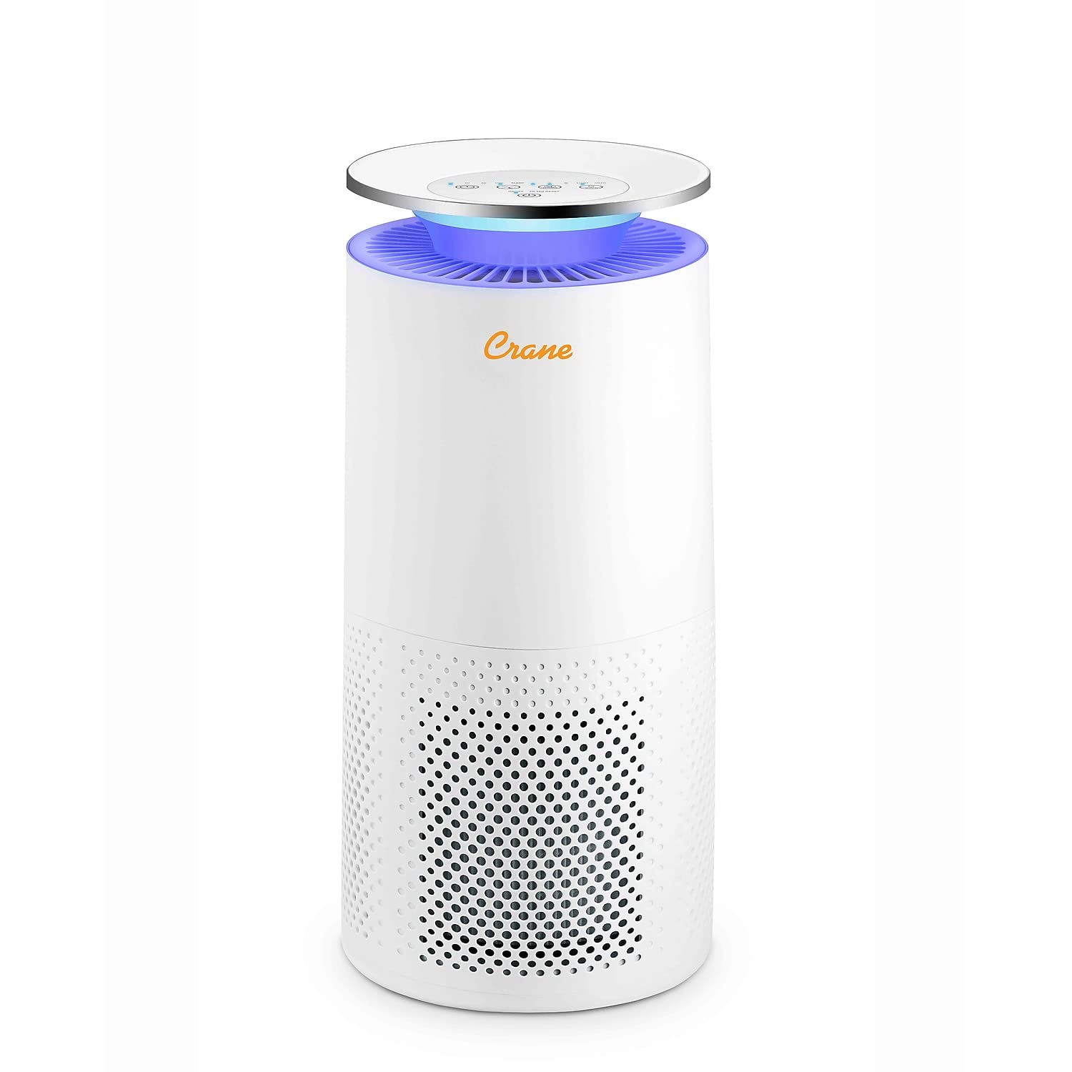 Crane True HEPA Air Purifier for Large Rooms up to 500 Sq Ft with Timer, Sleep Mode & Air Quality Monitor (Model EE-5069) - Perfect for Bedrooms, Offices & Allergy Relief