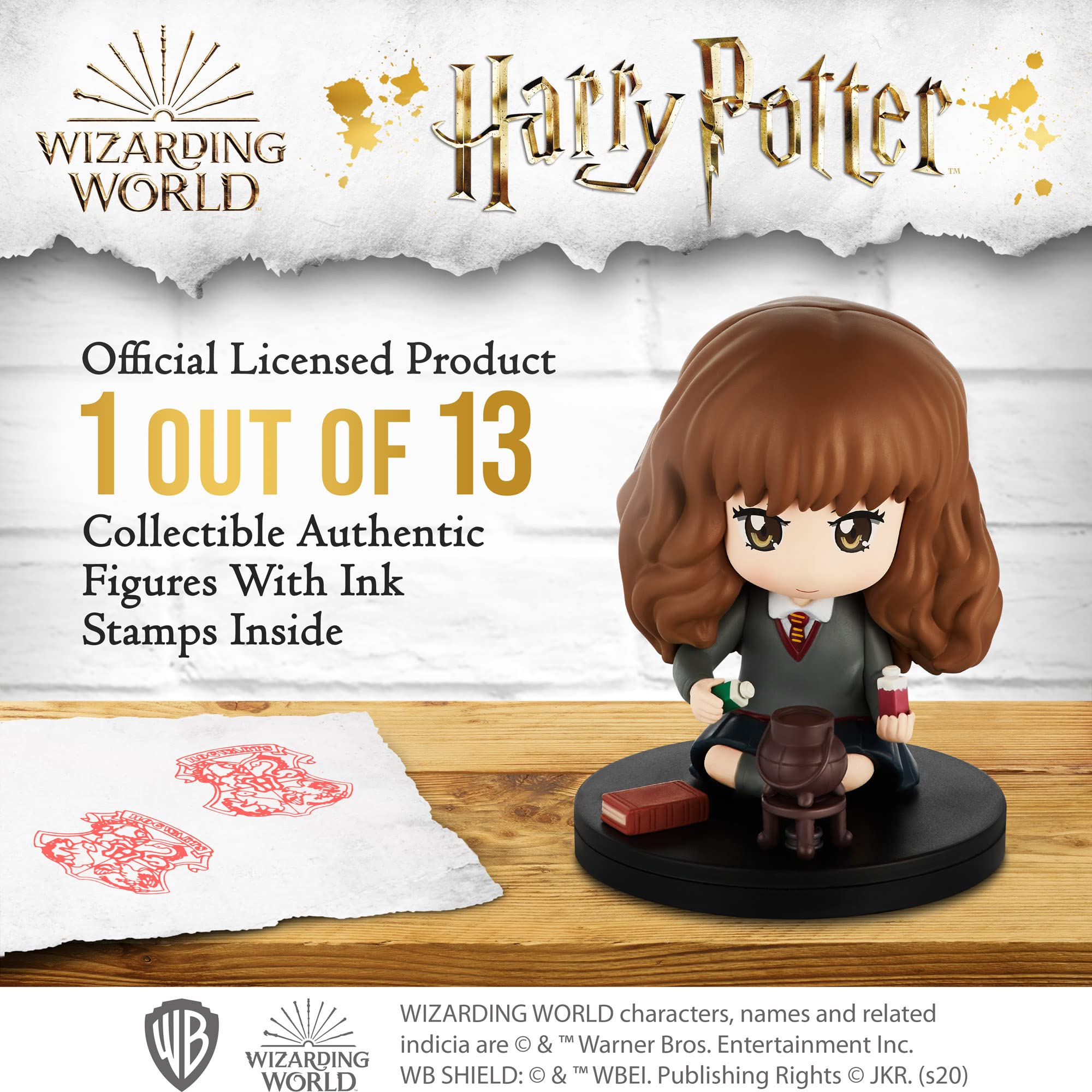 Harry Potter Hedwig Owl Mini Toy Stamp - Collectible Harry Potter Gifts & Toys Set | Most Beloved Characters Series | Perfect for Harry Potter Themed Parties & Stamp Collections ©