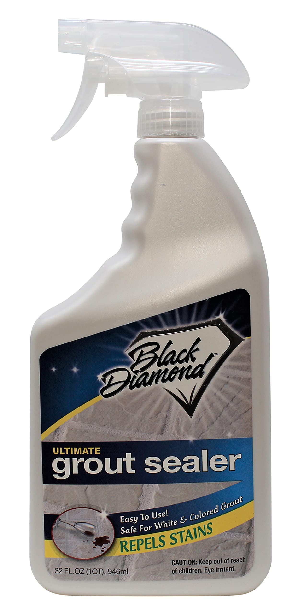 Black Diamond Stoneworks Ultimate Grout Sealer - Premium Stain & Waterproof Sealant for Tile, Marble, Floors, Showers, Countertops | Long-Lasting Protection for Bathrooms, Kitchens & High-Traffic Areas