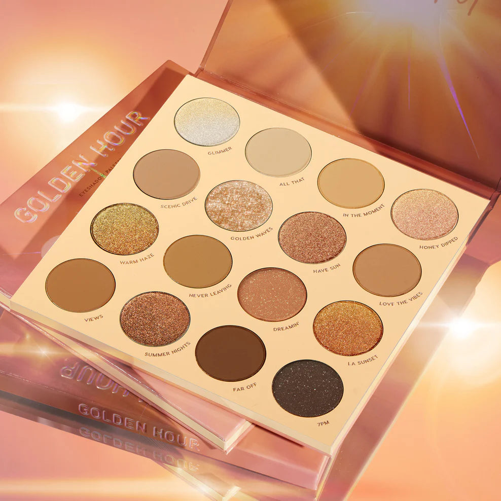ColourPop Golden Hour Eyeshadow Palette - Highly Pigmented, Blendable Makeup for Day & Night Looks | Perfect for Parties, Weddings & Everyday Wear