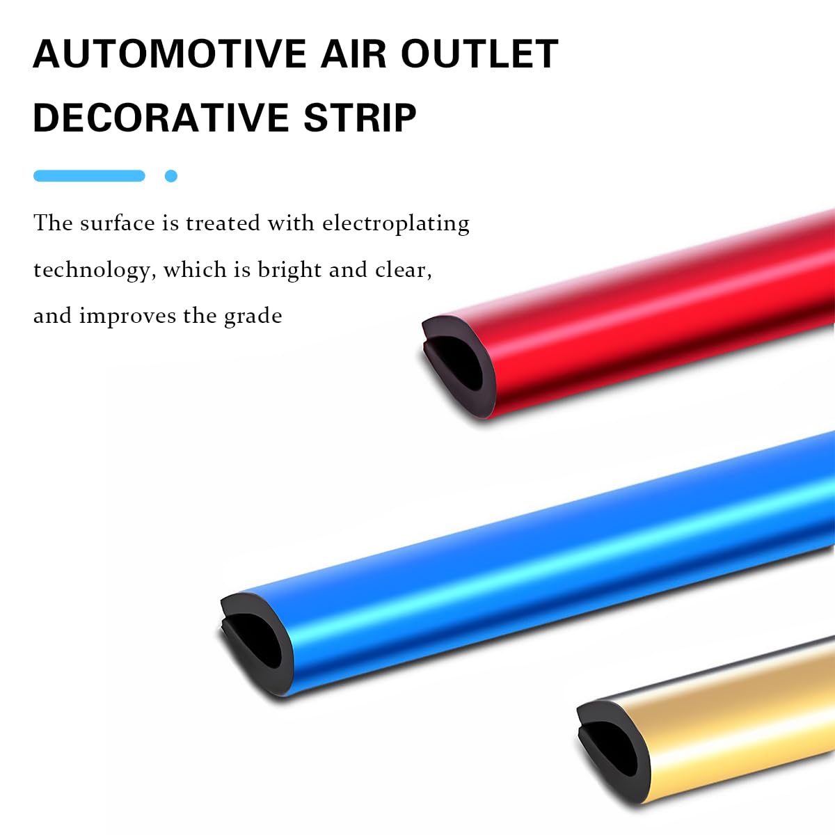 20PCS Flexible Car Air Vent Decorative Strips - Waterproof Auto AC Vent Outlet Trim, Bendable Interior Decor Accessories for SUV, Truck, RV (Purple) | Upgrade Your Vehicle's Style & Protect Vents from Dust