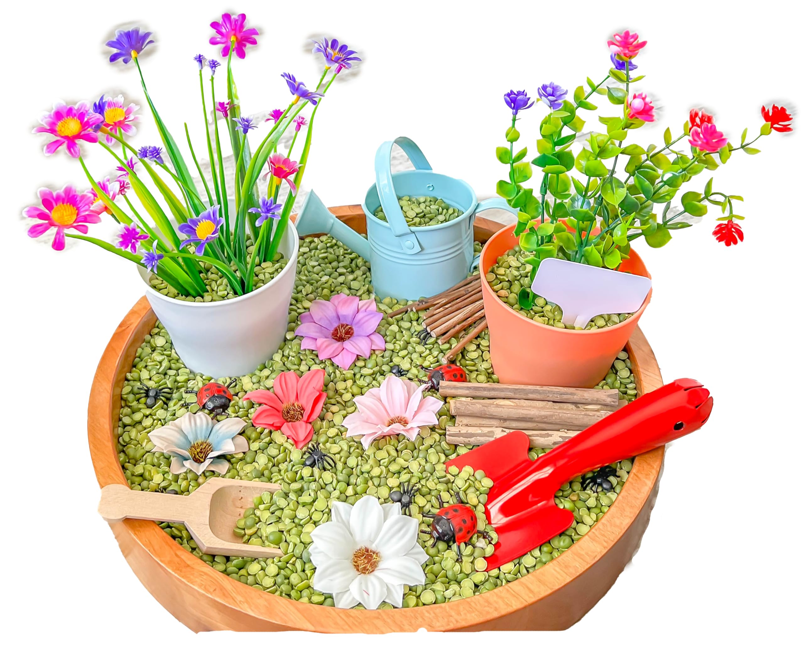Montessori Sensory Bins for Kids - Gardening Themed Sensory Toys for Preschoolers | Educational Learning Activities for Toddlers & Classroom Play