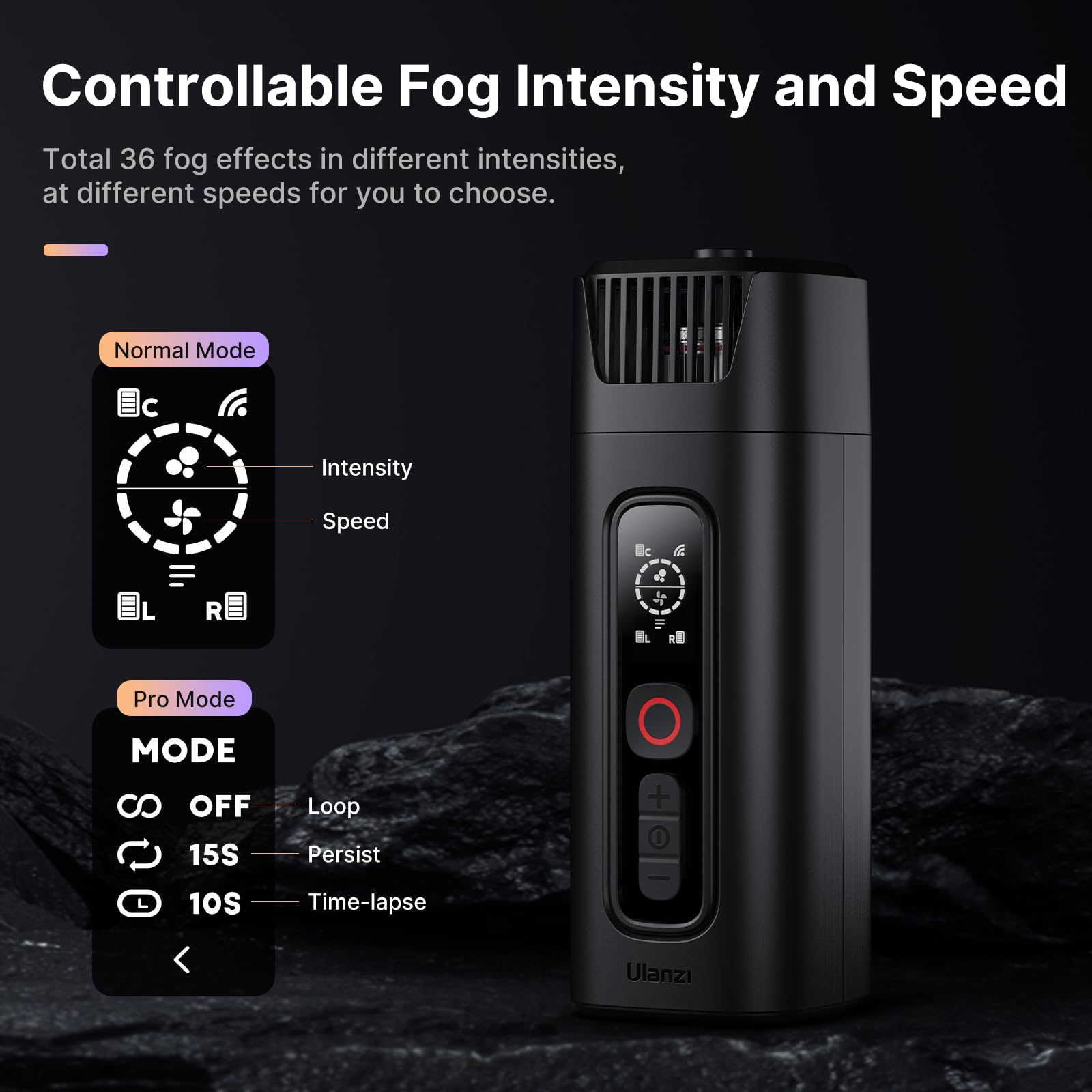 JUSMO FM01 Portable Smoke Machine - Battery Powered Handheld Fogger with Remote Control for Photography, Videography & Special Effects | Indoor & Outdoor Use for Parties, Concerts, Halloween & Film Production