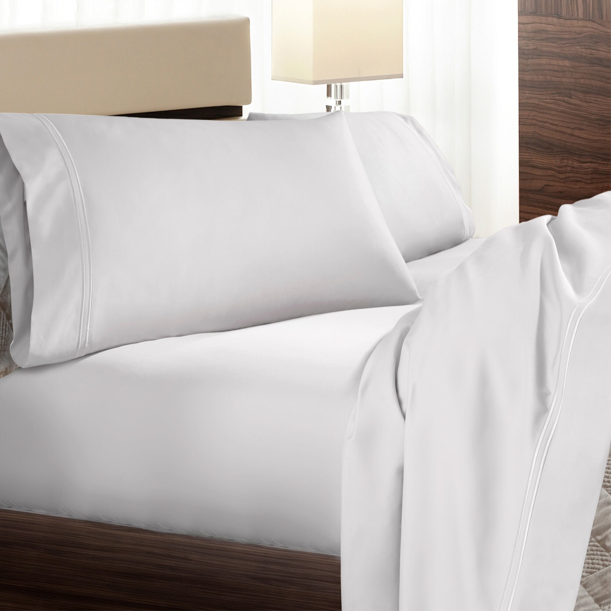Premium 4-Piece Modal Sheet Set - Soft Breathable Bedding for Ultimate Comfort - Perfect for Home, Hotel, and Guest Room Use