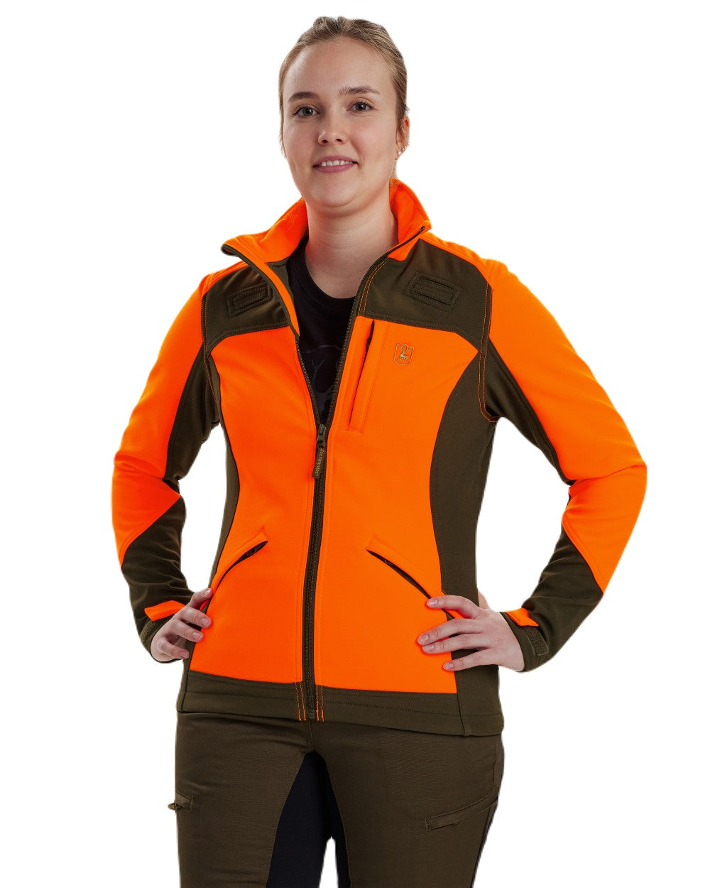 Deerhunter Lady Roja Softshell Jacket for Women - Waterproof Windbreaker with Fleece Lining - Perfect for Hiking, Camping & Outdoor Activities