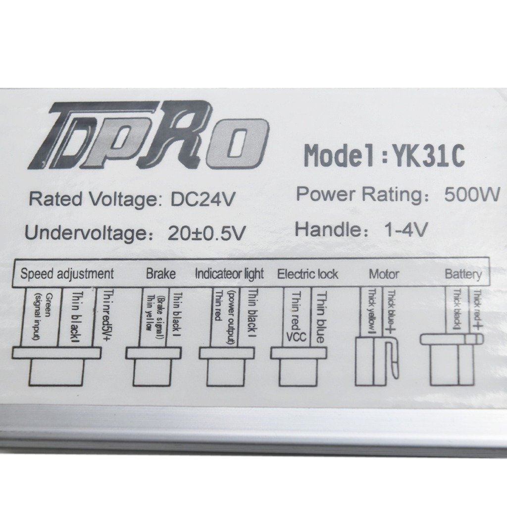 24V 500W Brushless Motor Speed Controller for Electric Scooter, E-Bike, Bicycle & Tricycle - Perfect for DIY Electric Vehicle Upgrades and Commuting Solutions