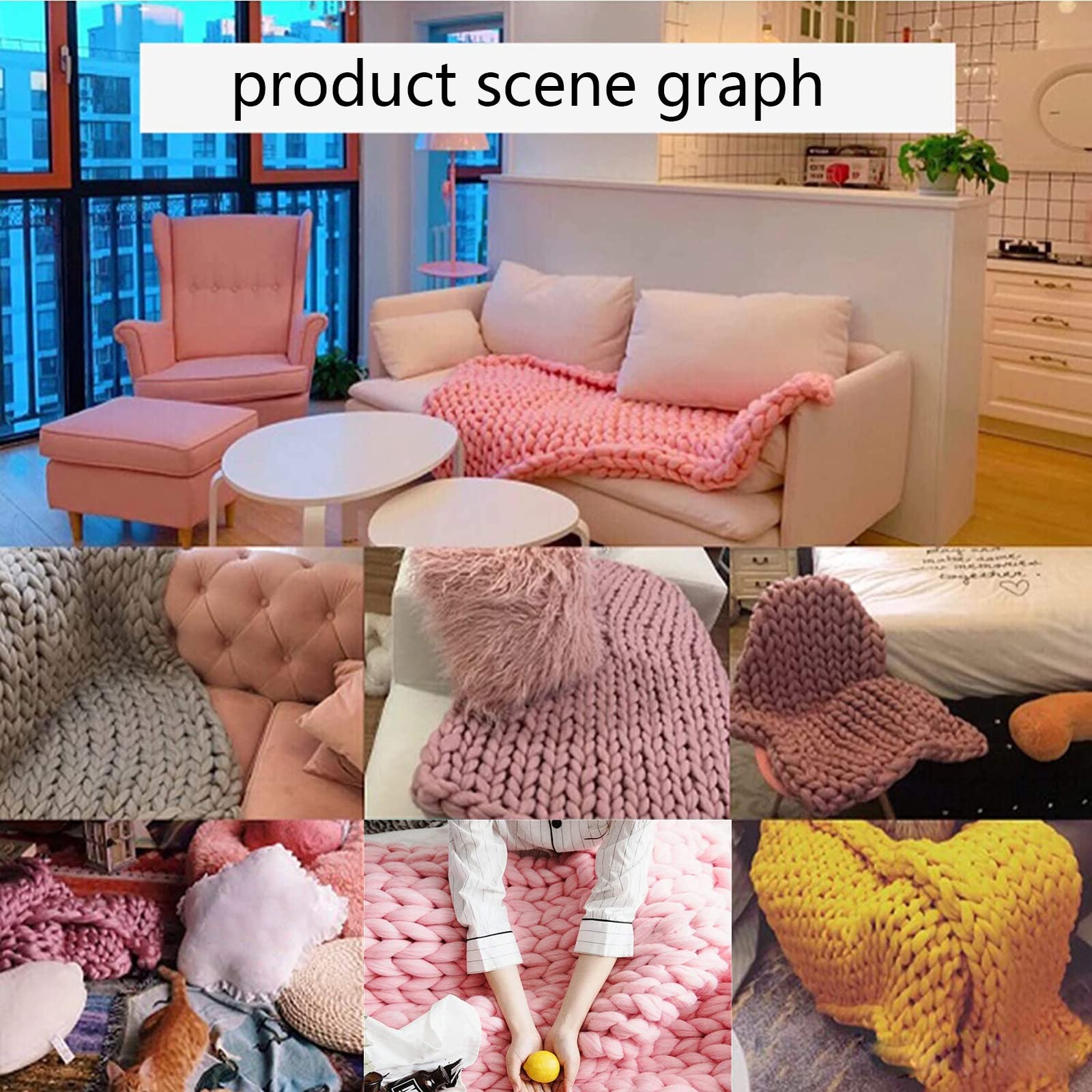 Chunky Knit Blanket - Ultra Soft & Warm Handmade Throw for Couch, Bed, Sofa - Cozy Yarn Blanket Perfect for Home Decor, Gifts & Winter Snuggling