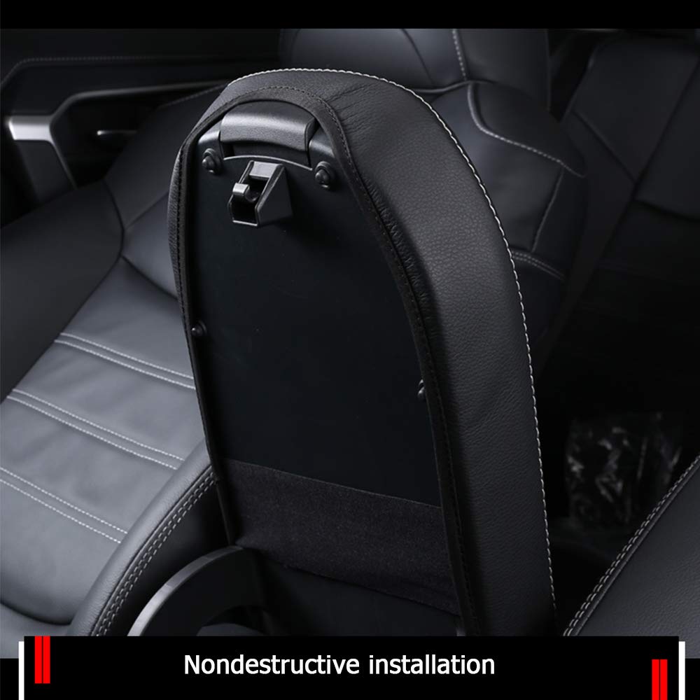 Premium Car Armrest Cover for Toyota RAV4 2019-2025 - Black Carbon Fiber Center Console Protector Pad | Durable Interior Accessories | Perfect for Long Drives & Daily Commutes