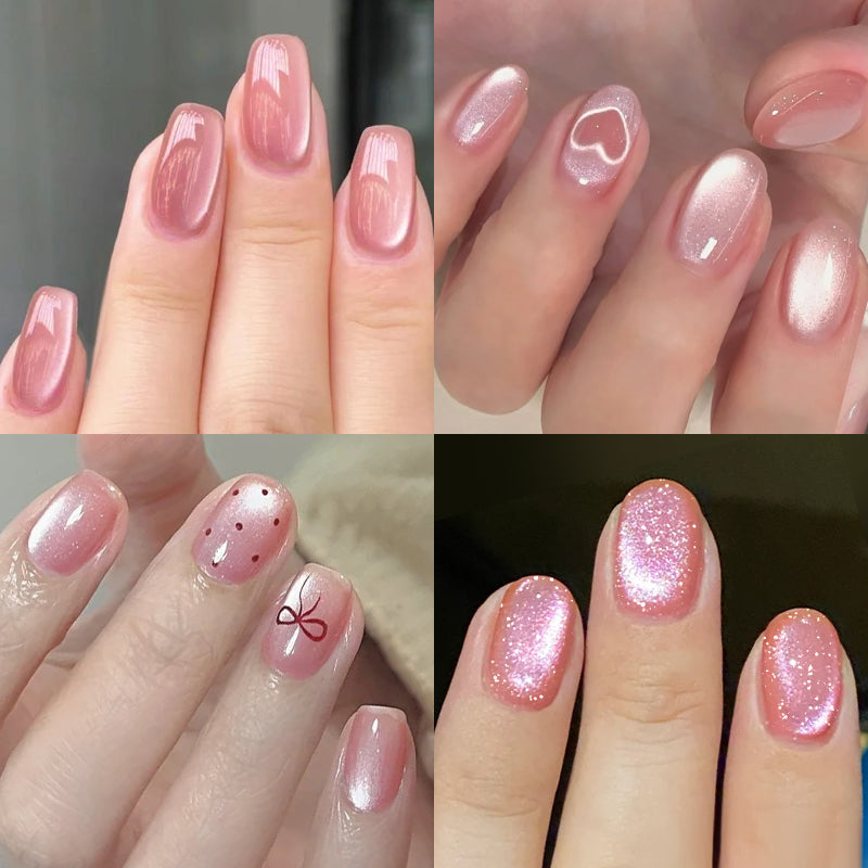 Pink Cat Magnetic Gel Nail Polish 10ml - Long Lasting UV LED Nail Art for Manicure & Pedicure - Perfect for Salon, Home Use & Gifts