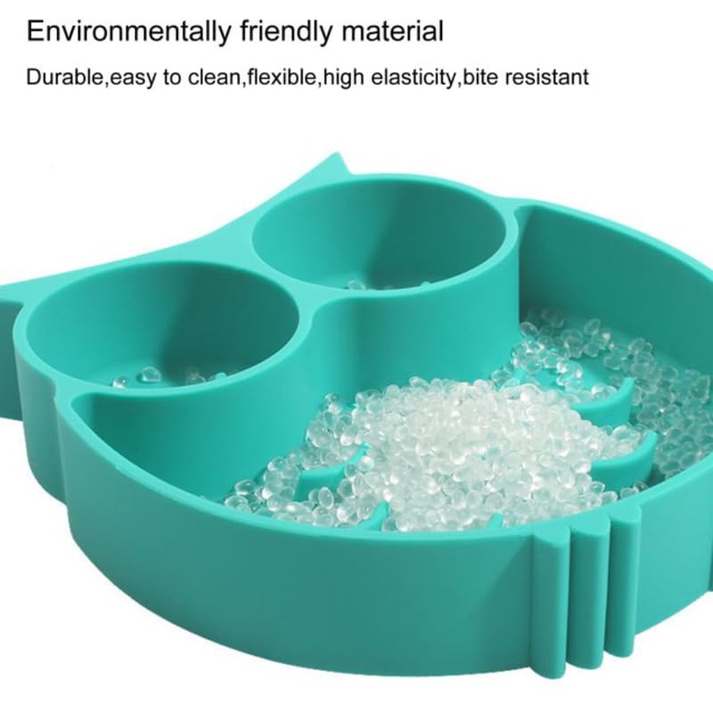 KittuPet Slow Feeder Dog Bowl - Interactive Elevated Dog Dish with Non-Slip Silicone Mat - Prevent Bloat & Overeating - Dishwasher Safe, No-Tip Design - Random Color (1 Piece) - Perfect for Fast Eaters & Digestive Health