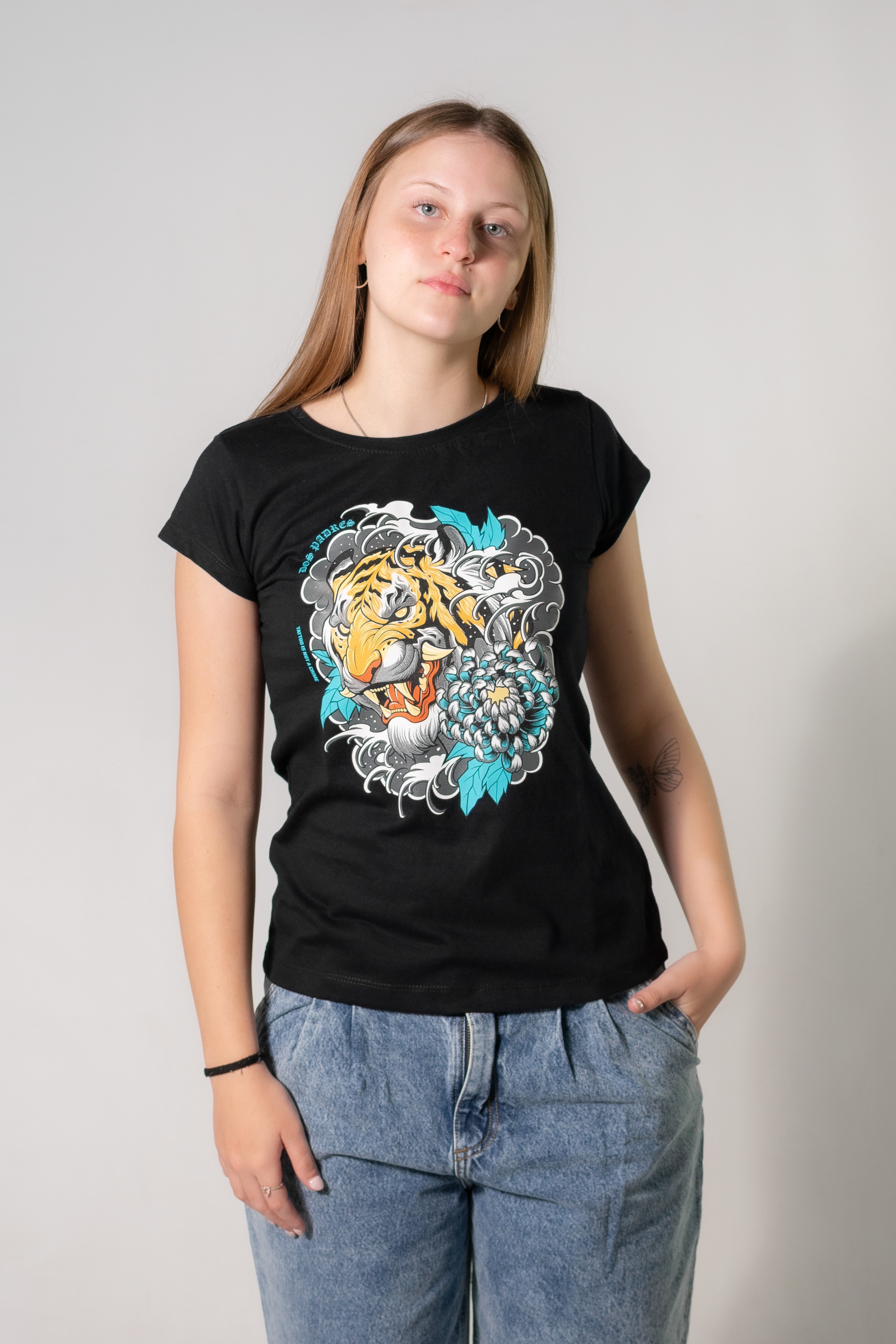2 Fathers Classic Black T-Shirt for Women - Comfortable Cotton Tee for Casual Wear, Outings & Everyday Style