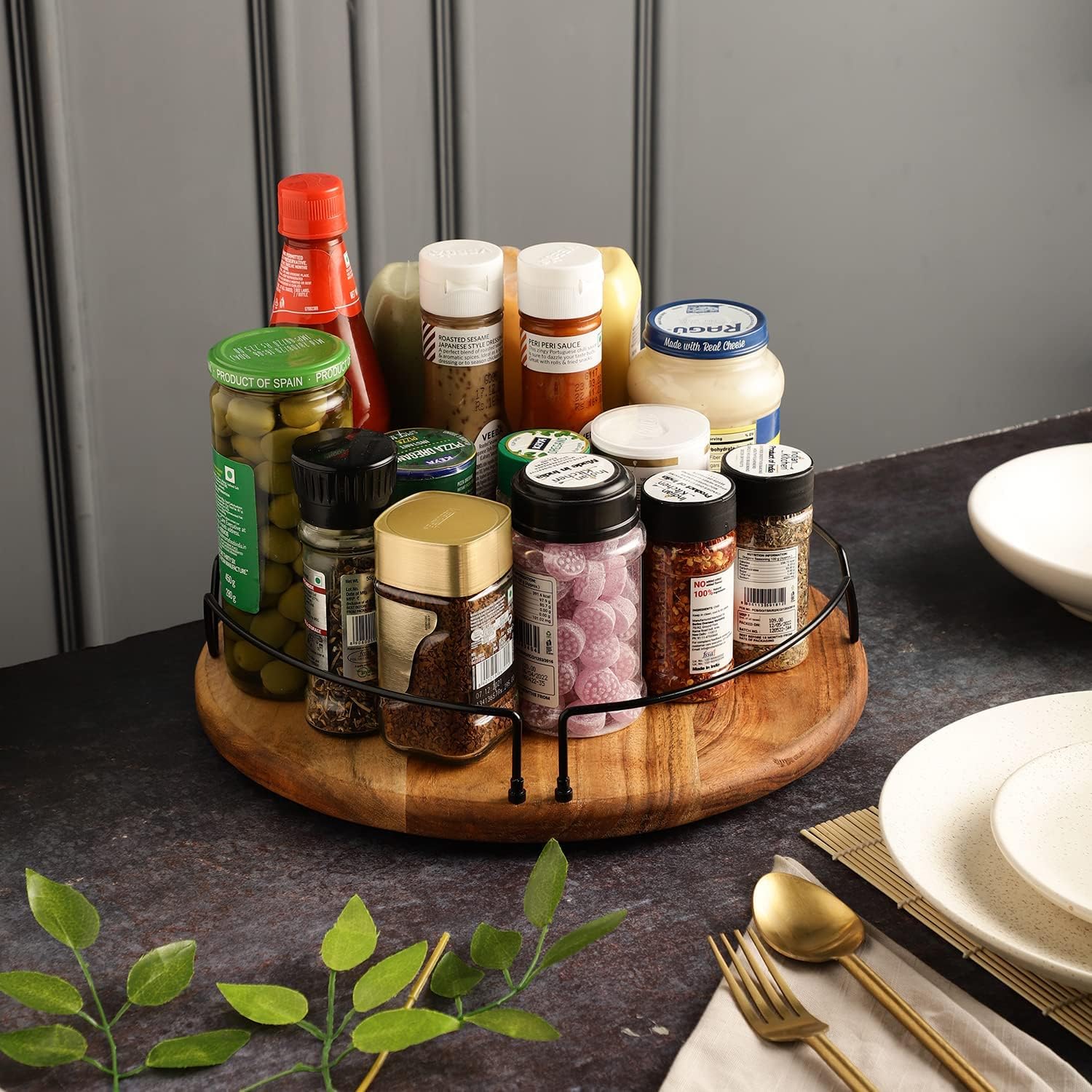 appeasy Wooden Lazy Susan Turntable - 12