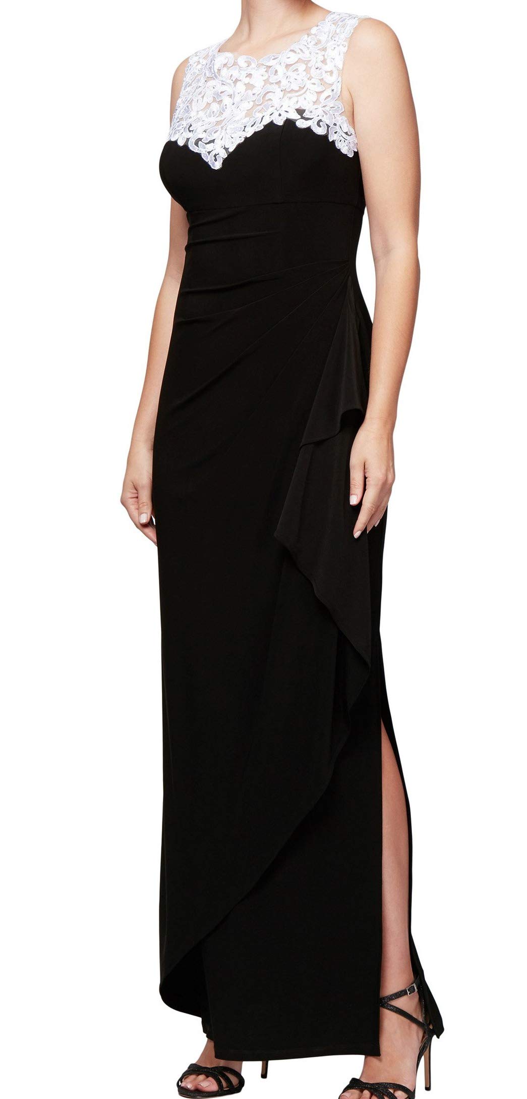 Alex Evenings Plus Size Women's Fit and Flare Embroidered Dress - Elegant Formal Gown for Weddings, Parties & Special Occasions