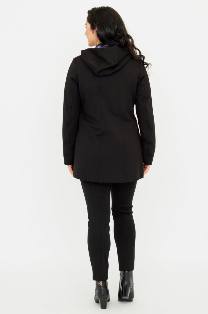 Premium Highlands Coat for Women - Soft Modal Fabric, Elegant Black Outerwear for Fall & Winter - Perfect for Office, Travel & Casual Outings