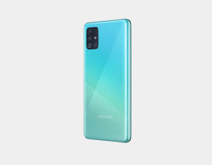 Samsung Galaxy A51 (SM-A515F/DS) Unlocked Smartphone - 128GB Storage, 4GB RAM, Dual SIM, GSM Compatible, Prism Crush Blue - Perfect for Travel, Business & Everyday Use
