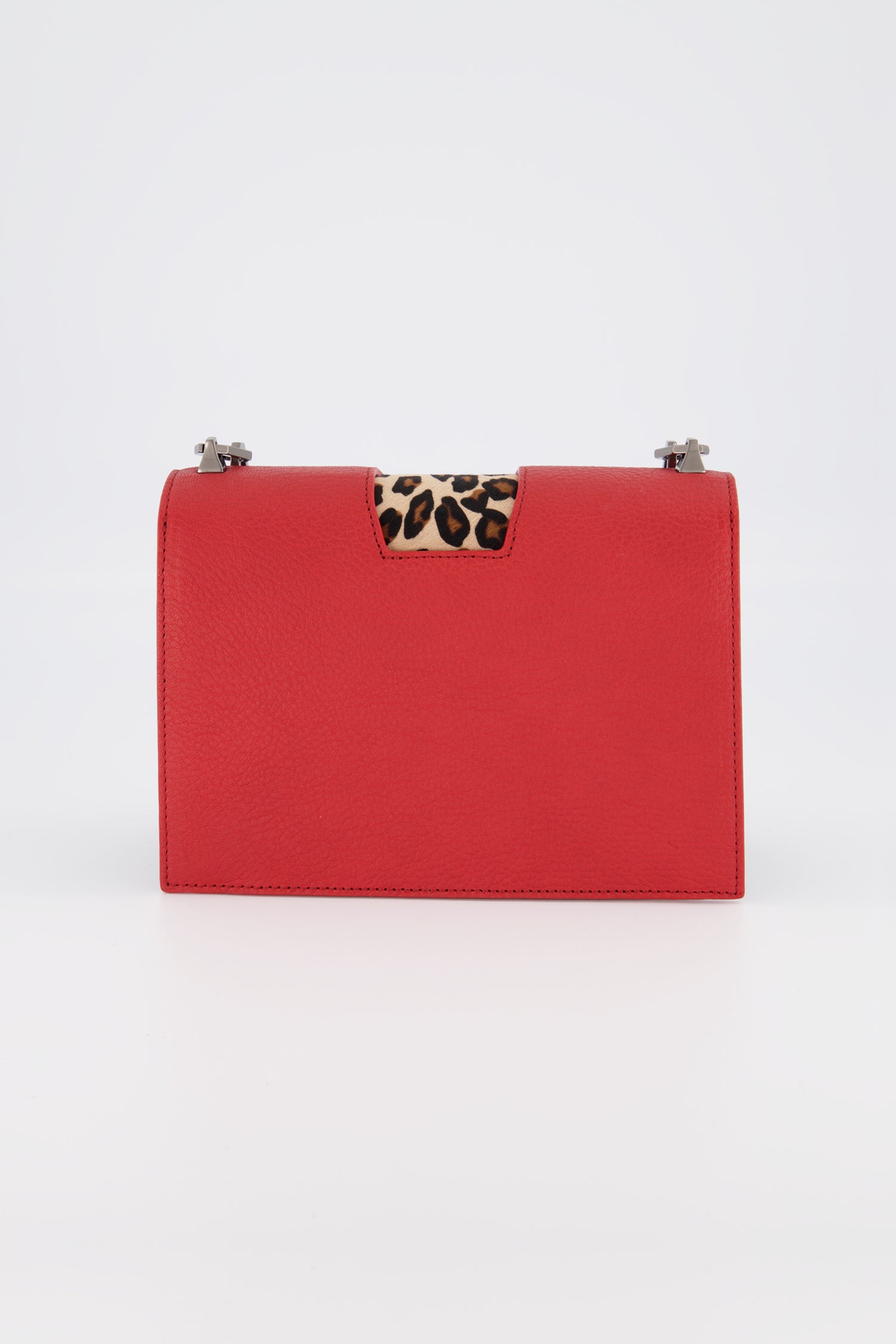 Volon Leopard Print V Chain Shoulder Bag - Stylish Crossbody Purse for Women, Fashionable Evening Clutch for Parties & Night Out