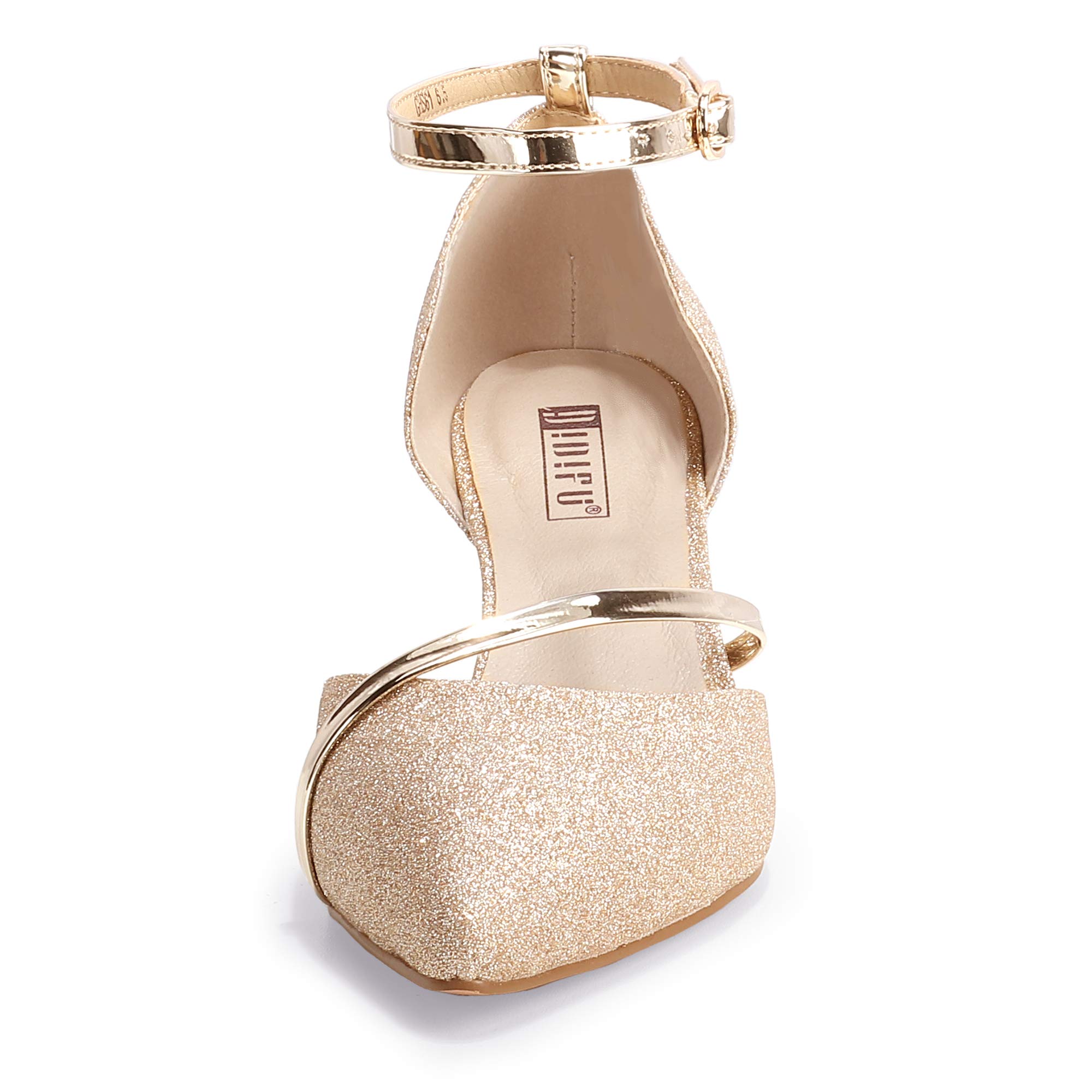 IDIFU Women's IN2 Maxine Low Kitten Heels - Elegant Closed Toe Dress Pumps for Wedding, Evening & Formal Occasions - Perfect for Brides, Prom & Special Events