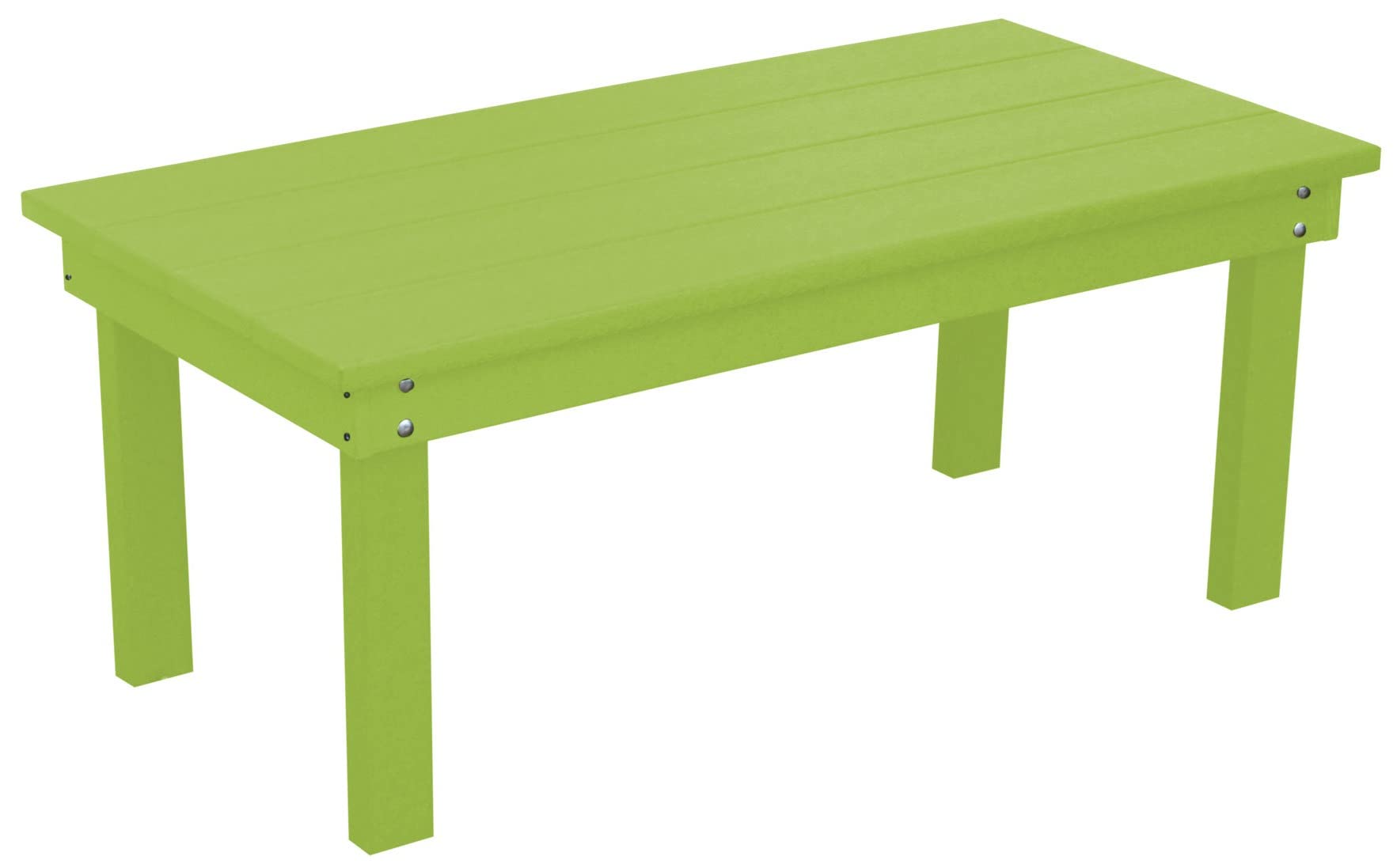 Furniture Barn USA Poly Hampton Coffee Table - Tropical Lime Finish | Modern Living Room Centerpiece for Home Decor