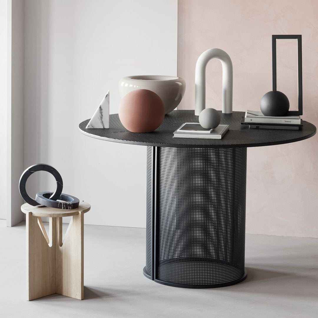 Modern Bauhaus Style Dining Table - Minimalist Wooden Kitchen Table for 6 - Perfect for Small Spaces, Apartments & Contemporary Dining Rooms