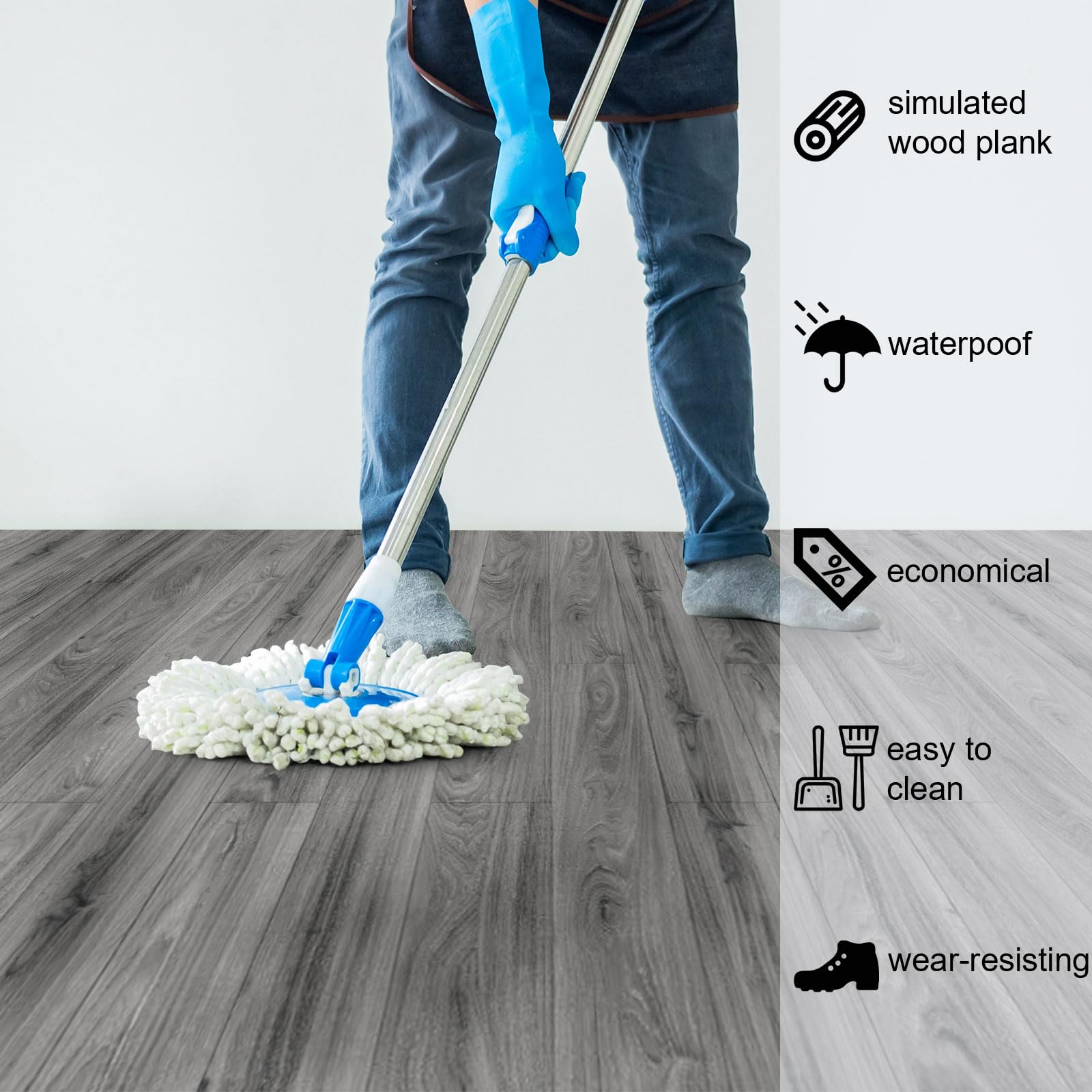 Oxdigi Self Adhesive Vinyl Flooring Roll 24