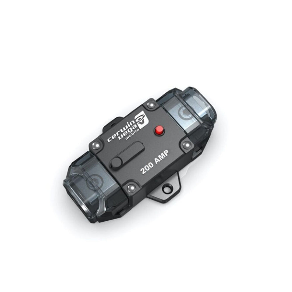 Cerwin Vega CCB200 200A Premium Circuit Breaker - High Current Protection for Car Audio & Marine Electrical Systems | Perfect for Amplifiers, Subwoofers & Power Distribution