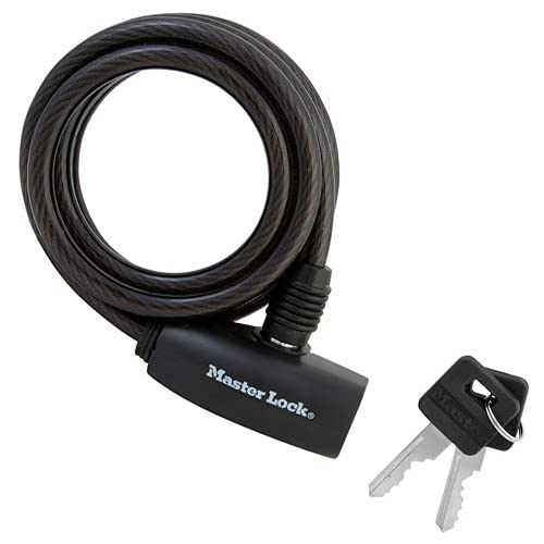 Master Lock 8126D 6-Foot x 5/16-Inch Keyed Cable Lock - 16-Pack with Unique Keys | Secure Bikes, Lockers, Gates & Outdoor Equipment | Heavy Duty Anti-Theft Security Solution