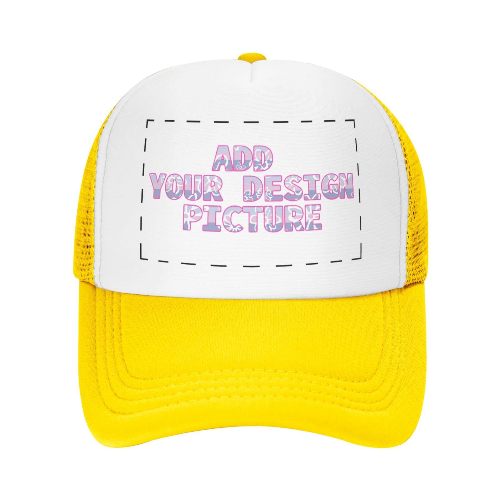 Custom Trucker Hats for Men & Women - Personalized Photo Baseball Caps - Design Your Own Hat - Black - Perfect for Sports, Outdoor Activities & Gifts