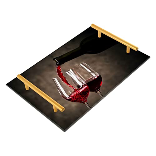 Red Wine Pouring Into Glass