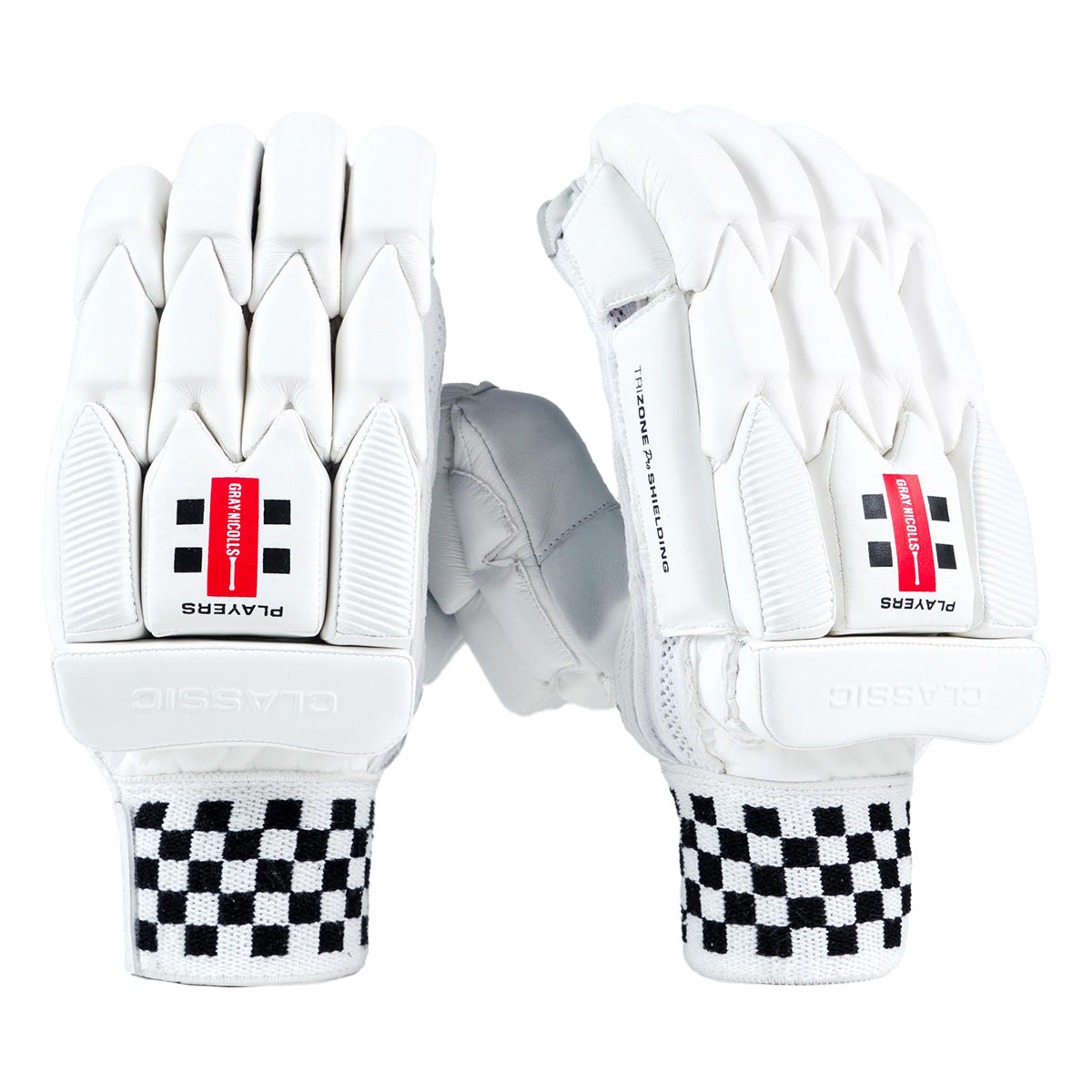 Gray Nicolls Classic Players Cricket Batting Gloves - Premium Leather Protection for Batsmen | Ideal for Practice, Matches & Training Sessions