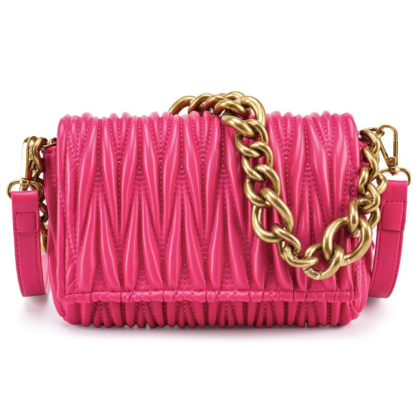 Montana West Quilted Crossbody Bag for Women - Stylish Small Purse with Top Handle - Perfect for Work, Travel & Everyday Use
