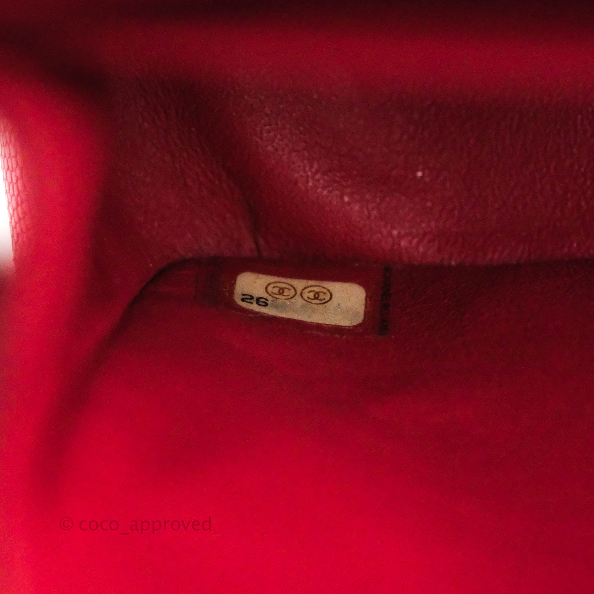 Chanel Classic M/L Medium Chevron Double Flap Bag in Cherry Red Caviar Leather with Gold Hardware - Perfect for Evening Events, Luxury Gifts & Fashionable Outfits