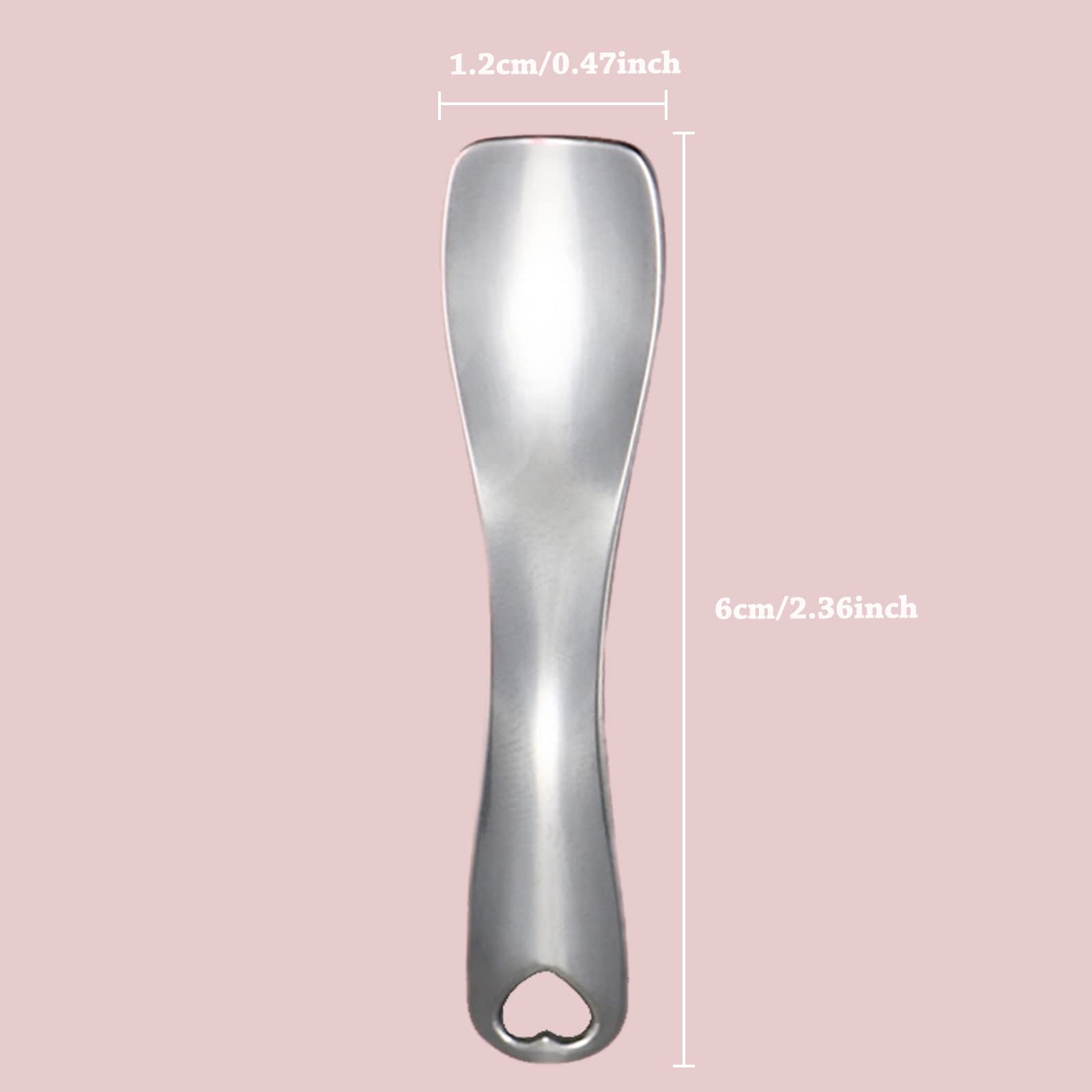 Lankai 4-Pack Cosmetic Spatula Scoops - Small Stainless Steel Makeup Spatulas for Face Masks, Creams & Lotions | Perfect for Mixing Samples & Applying Skincare Products (Silver & Gold) | Ideal for DIY Beauty, Salon Use & Travel Skincare Kits