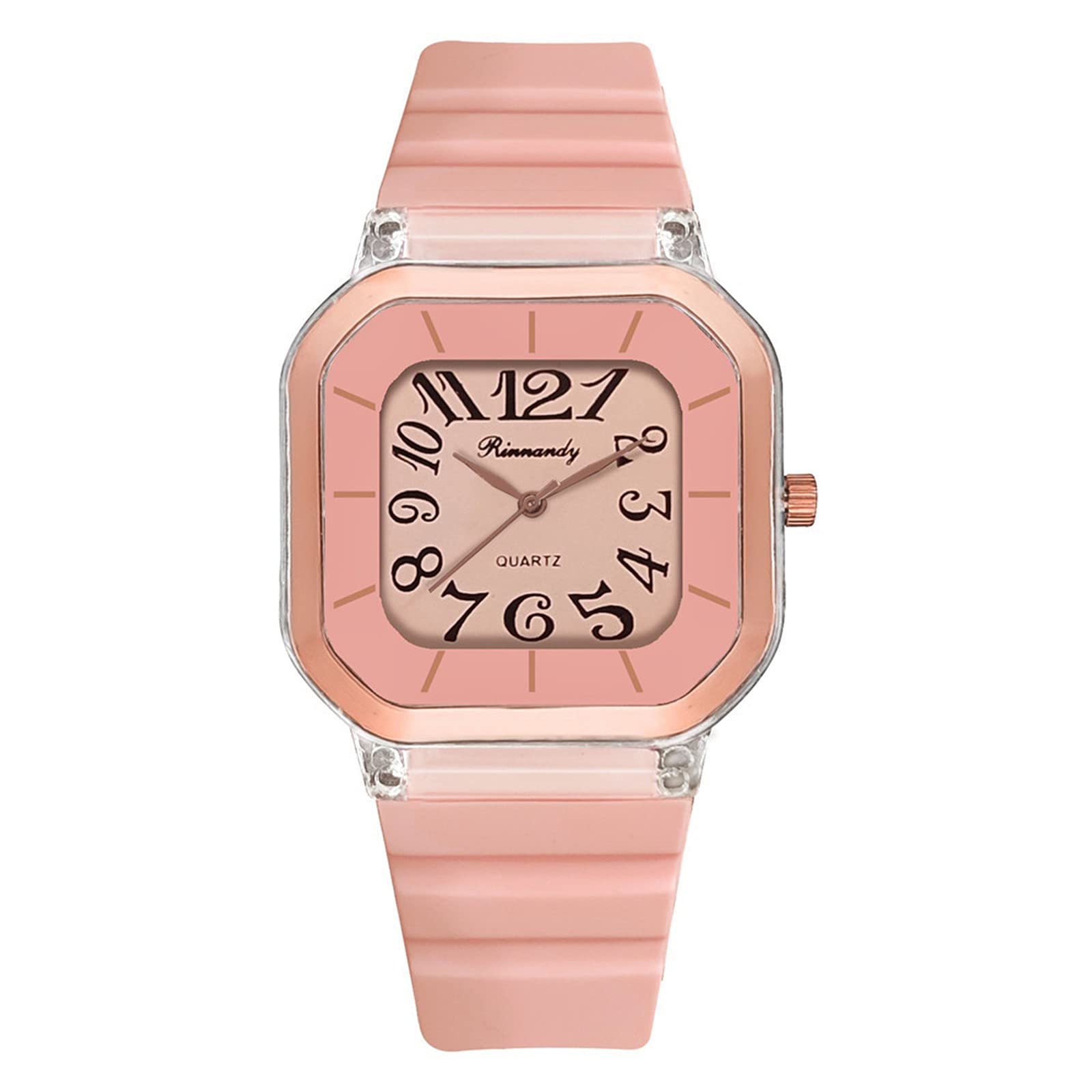 Trendy Jelly Quartz Watch for Women - Stylish Brass Sports Watch with Colorful Straps - Perfect for Couples, Students & Casual Wear - Ideal for Daily Use, Workouts & Fashion Accessories
